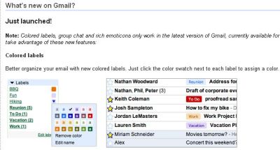 Color labels
