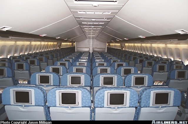 Dentro del avion