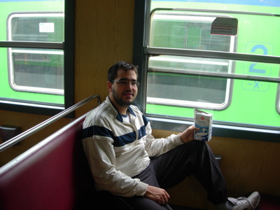 Sebas en el tren