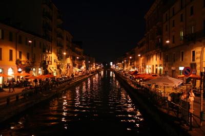 Navigli por la noche