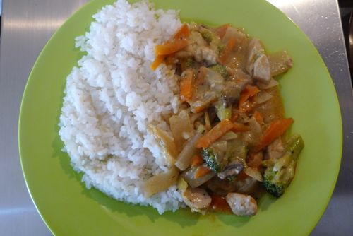 Receta de curry tailandes
